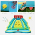 thumbnail image 4 of Bountech Inflatable Mighty Water Park Bouncy Splash Pool Climbing Wall with 735W Blower, 4 of 10