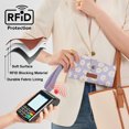 thumbnail image 3 of Wrangler Womens Wallet Small Rfid Blocking Wristlet Wallets Cute Bifold Ladies Wallet with Zipper Pocket, Daisy-Purple, 3 of 6
