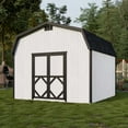 thumbnail image 2 of Little Cottage Co. 12x12 Classic Gambrel Barn with 6 ft. Sidewalls, Outdoor Wood Storage Shed Do-It-Yourself Precut Kit, 2 of 13