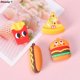 thumbnail image 5 of LLavero de comida bonita para niños, llavero de hamburguesa, patatas fritas, Pizza, perro caliente, llavero de coche, anillo, bolsa de estudiante, mochila, colgante, regalo, 1 ud., 5 of 5