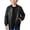 Black2, variant on Leather Jacket for Boys Girls Zip up Long Sleeve Collared Outerwear Jackets with Pockets Casual Soft Fashion Coat