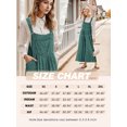 thumbnail image 6 of Cueply Jumpsuits for Women Winter Warm Loose Adjustable Strap Bib Overalls Wide Leg Pants with Pockets, 6 of 6