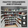 thumbnail image 3 of Clear Plastic Storage Bins – Pantry Organizers & Storage Containers, Cabinet Organizer - Home Organization Must Haves for Kitchen, Laundry Room, Office, Closet, Garage & Freezer, 3 of 6