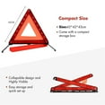 thumbnail image 3 of Triangles d'Avertissement pour Voiture, Panneau de Stationnement Sécurisé Triangle Plaque d'Avertissement Réfléchissante Kit de Sécurité Auto pour Véhicules à Moteur Triangle de Sécurité Rouge, 3 of 5
