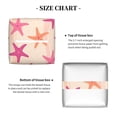 thumbnail image 5 of Kdxio Starfish Print Tissue Box Cover,Square Decorative PU Leather Facial Paper Case Organizer Holder Dispenser for Bathroom,Night Stands,Desk,Car 5.2''X5.2''X5.2'', 5 of 8