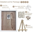thumbnail image 2 of Wedding Guest Book , AmPm Wooden Picture Frame , Drop Top Frame Sign Book with 100PCS Wooden Hearts, Rustic Wedding Decorations and The Wedding Gift (White Wooden Frame + Photo), 2 of 6