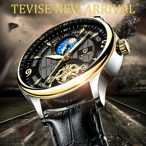 TEVISE Automatique Hommes Montre M canique Lumineux tanche Sport Homme Horloge Montre Bracelet D affaires