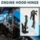 thumbnail image 3 of Bisagras de Capó Unique Bargains para Honda Civic 2016 2017 2018 2019 2020 2021 Soporte de Capó Frontal 1par, 3 of 7