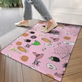 thumbnail image 4 of Pink Halloween Elements Pattern Door Rugs,Washable Non Slip Door Mats Indoor,Decorative Door Mats,Entry Mat Indoor for Entrance,Bedroom,Kitchen,Bathroom,17"x30", 4 of 6