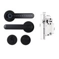thumbnail image 1 of Door Lock, Tuya Biometric Fingerprint Smart Door Lock Password Electronic Digital Lock Keyless Entry Door Knobs Lock For Bedroom Home ,Easy to Install, 1 of 7