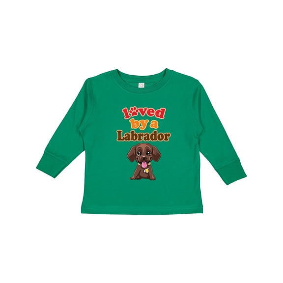 Inktastic Labrador Chocolate Lab Boys or Girls Long Sleeve Toddler T-Shirt