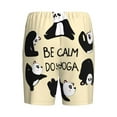 thumbnail image 4 of Picia Panda Doing Yoga Pajama Shorts for Men, Men's Pajama Bottoms, Sleepwear,Short Pajama Pants-X-Large, 4 of 9