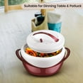 Pinnacle Large Insulated Casserole Dish with Lid 3.6 qt. Elegant Hot