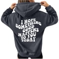 thumbnail image 1 of Sudaderas sueltas para mujer Sudaderas con capucha con cordón Camisas con gráficos en la espalda Jersey informal Tops de manga larga con bolsillo con mangas con hombros caídos Pompotops  gfhjh13606, 1 of 7