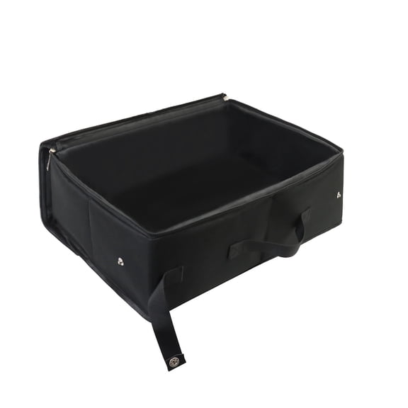 Portable Cat Travel Litter Box with Zipped Lid, Foldable Travel Litter Box, No Leakage, Waterproof, Easy to Carry Black