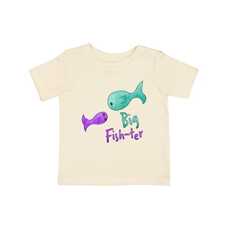 

Inktastic Big Fish-ter- Cute Fish Sisters Gift Baby Girl T-Shirt