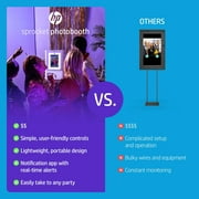 HP Sprocket Photo Booth Portable Photo Printer, ZINK Zero Ink Technology, 10.1-inch Display