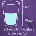 thumbnail image 3 of CafePress - Technically The Glass Is Always Full Dark T Shirt - Men's Classic Graphic Cotton T-Shirt, 3 of 4