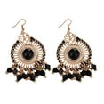 thumbnail image 6 of Grandest Birch Bohemia Women Retro Tassel Beads Round Drop Dangle Hook Earring Jewelry Alloy Multi-color, 6 of 8