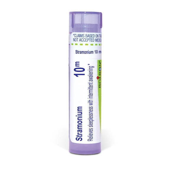 Boiron Stramonium 10M, Homeopathic Medicine for Sleeplessness With Intermittent Awakening, 80 Pellets