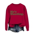 thumbnail image 4 of SIYUDAN Women Sweatshirt for Womens Long Sleeve Sweatshirt Pullover Sweatshirt Red Pullover Adult Sweatshirts Fall Womens Sweatshirts Cute Sweatshirt, 4 of 5