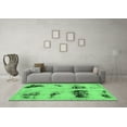 thumbnail image 3 of Ahgly Company Indoor Rectangle Abstract Emerald Green Modern Area Rugs, 3' x 5', 3 of 4