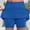 *Blue, variant on ClodeEU Women's Shirred Elastic Waist Skort ,Casual Athletic Skirt Shorts for Summer Black,Womens Plus S