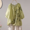 thumbnail image 7 of Bixock Maternity's Tops 3/4 Sleeve Crew Neck Plus Size Loose Casual Maternity Shirt Pregnancy Blouse Summer Maternity Clothes, 7 of 7