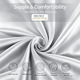 thumbnail image 5 of RBCKVXZ Simulated Silk Pillowcase Set of 2 for Hair and Skin, Standard Size 20x26 Inches Envelope Closure, Breathable Cooling Pillow Covers for Women Men, 5 of 5