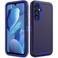 thumbnail image 1 of SHILIU-Anshow Étui Robuste pour Samsung Galaxy S25 Plus, Antichoc de Qualité Militaire, Protection Rigide à 3 Couches, Anti-Poussière, Durable et Absorbant les Chocs avec Protection de Port, Bleu Foncé, 1 of 4