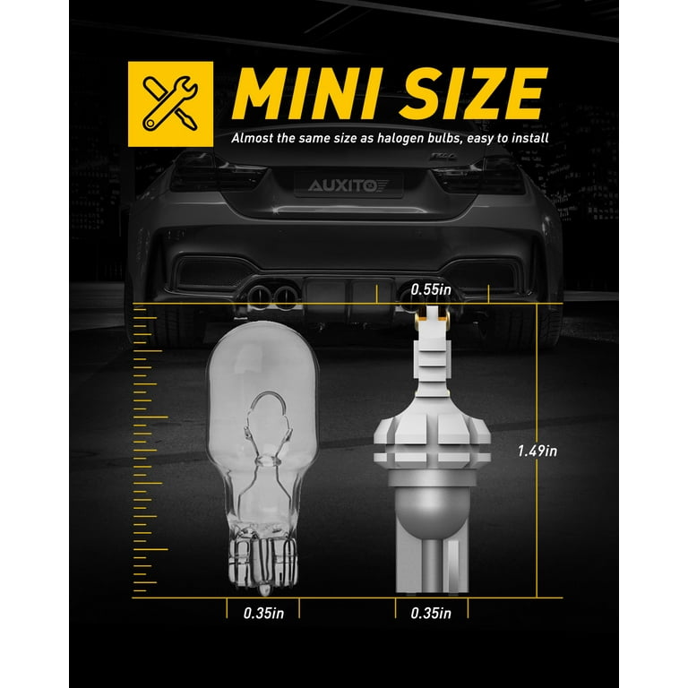AUXITO CANBUS 921/912 T15 W16W LED Backup Reverse Bulbs - Xenon White 6000K, 2 Pack