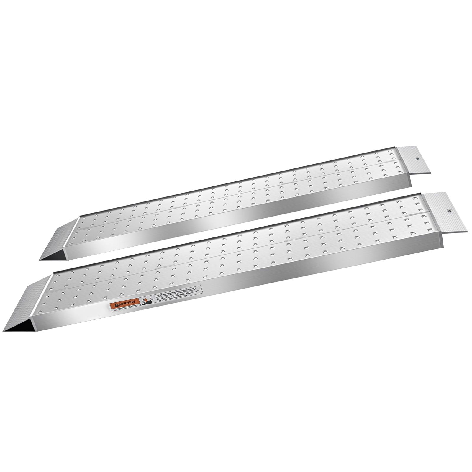 Aluminum Trailer Ramps, 2PCS 55 x 12 in, Heavy-Duty ATV Ramp Set with Anti-Slip Plates, 3000LBS Combined Capacity Loading Ramps for Motorcycles, Lawn Mowers, Farm Tractors, Carts
