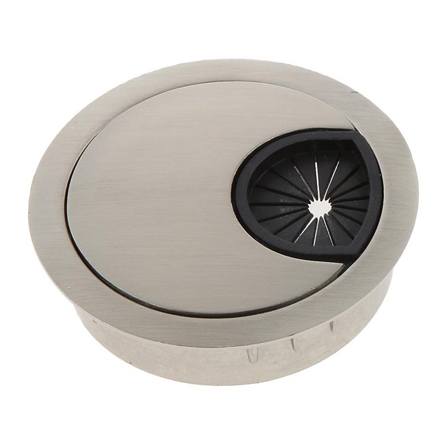 Pasacables para escritorio de computadora, cable de mesa, salida de cable, tapa y orificio para cable, diámetro 50 mm, 53 mm, 60 mm, 80 mm