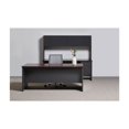 thumbnail image 4 of Hirsh Executive Office Modular Double Pedestal File Office Desk, 36 inch D x 72 inch W, Charcoal/Mahogany, 4 of 12