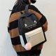 thumbnail image 3 of Juego De Mochila Con Estampado Kawaii De 4 Piezas, Mochila Escolar Con Contraste De Color Con Bolso De Mano, Bandolera Y Estuche Para Lápices, 3 of 3