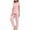 Pink z3, variant on qolati Pajama Set for Womens Soft Comfy Crewneck Short Sleeve Pullover Top and Long Pants Sleepwear Lounge Set Two Piece 2024 Matching Outfits Set