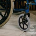 thumbnail image 1 of OULII 7 Inches Wheelchair Wheel Replacement 2Pcs for Smooth Operation and Quiet Running Black Metal, 1 of 7