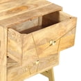 thumbnail image 4 of vidaXL Nightstand Storage Bedside Table for Home Bedroom Solid Wood Mango, 4 of 24