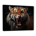 thumbnail image 2 of Designart "Stripes of Power The Majestic Tiger II" Animals Floater Framed Canvas Print, 2 of 7