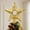 Gold-Hollow, variant on LED Snowflake Projector Star Christmas Tree Topper, 11.3'' Golden Glittered Star Treetop Lighted Rotating Snow Flake for Christmas Tree Decoration, Ideal as LED Night Light Projector for Children