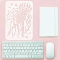 thumbnail image 6 of 9 pcs Aquatic Creatures Painting Stencil 8.3x11.7inch Seahorse Jellyfish Koi Dolphin Crab Starfish Lobster Shark Whales Drawing Template for Painting on Wood Wall Fabric Furniture, 6 of 7