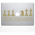 thumbnail image 1 of The Decal Guru Chess Weapons Sticker Vinyle Autocollant - 12" MacBook - Or (1277-MAC-12M-G), 1 of 1
