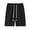 Black, variant on WWV Shorts for Men Casual Elastic Waist Pocket Drawstring Shorts Solid Color Fashion Loose Fit Daily Running Pants Beige L