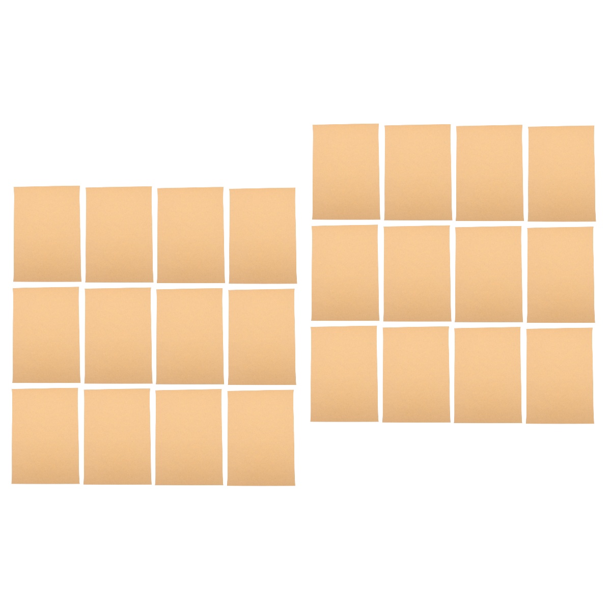 NICEXMAS 200 Pcs  4k Painting Kraft Cardboard Blank Kraft Drawing Paper for Practice