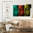 thumbnail image 4 of Elephant Stock Buddha Face Wall Art - Horizontal Canvas Wall Art - Living Room Wall Decor - Religion And Spirituality Canvas - Black And Red Decor By Mark Ashkenazi - 12" x 8", 4 of 4