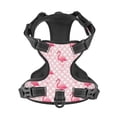 thumbnail image 4 of Picia Cute Flamingo with Heart No-Pull Dog Harness Reflective Front Clip Vest with Handle,Step-in Air Dog Harness,Adjustable 2 Metal Rings 4 Buckles,Easy to Put on & Take Off X-Large, 4 of 9