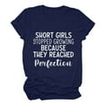 thumbnail image 1 of Mrat Blouses & Chemises à Manches Courtes Col Rond Franges pour Femmes Hauts de Travail pour Dames Blouse à Manches Courtes Imprimé Lettre T-Shirt Hauts Tee-Shirts à Manches Courtes pour Femmes, 1 of 6