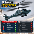 thumbnail image 2 of JoyStone RC Helicopter for Kids and Adults, 2.4GHz Remote Control Helicopter with 2 Batteries, 26 Min Flight, Altitude Hold, One-Key Takeoff, LED Light, Indoor Flying Toy Gift for Boys, 2 of 9