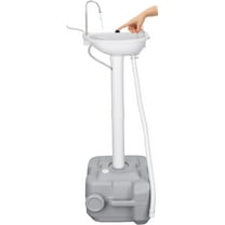 Portable Sink Outdoor Camping Sink Battery Operated Electric Hand Washing Station | 5 Gallon Tank with Towel Holder & Soap Dispenser