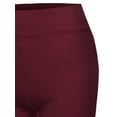 thumbnail image 4 of A2Y Women's Basic Solid Premium Cotton High Rise Bike Shorts Dark Burgundy M, 4 of 6